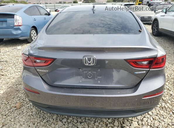19XZE4F58ME011375 2021 HONDA INSIGHT Charcoal Հետևի տեսք