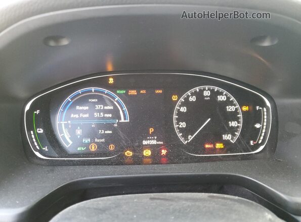 19XZE4F5XLE008850 2020 HONDA INSIGHT White ხელსაწყოთა პანელის ხედი