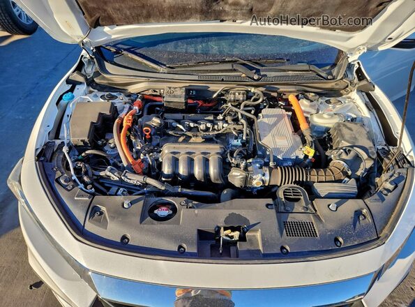 19XZE4F97ME006008 2021 HONDA INSIGHT White Widok wnętrza z tyłu