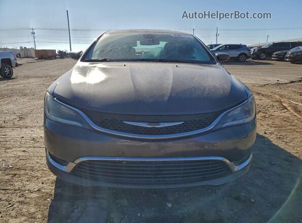 1C3CCCAB4GN185712 2016 CHRYSLER 200 Gray Widok z przodu