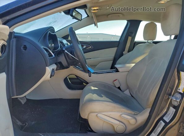 1C3CCCAB4GN185712 2016 CHRYSLER 200 Gray Widok wnętrza z przodu