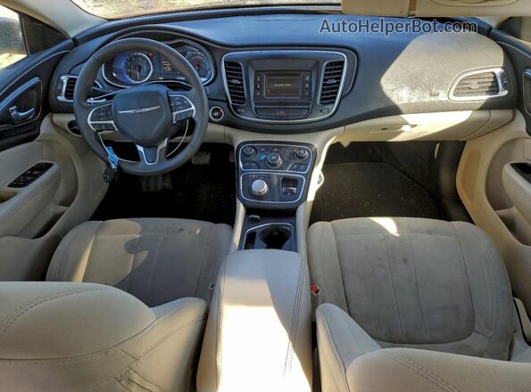 1C3CCCAB4GN185712 2016 CHRYSLER 200 Gray Widok deski rozdzielczej