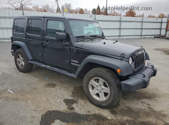 1C4BJWDG5GL298070 2016 JEEP WRANGLER Черный Передняя правая четверть