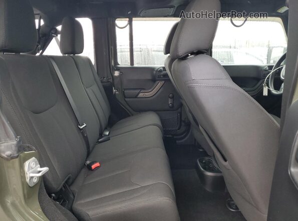 1C4BJWDG6GL163843 2016 JEEP WRANGLER Green უკანა სალონის ხედი