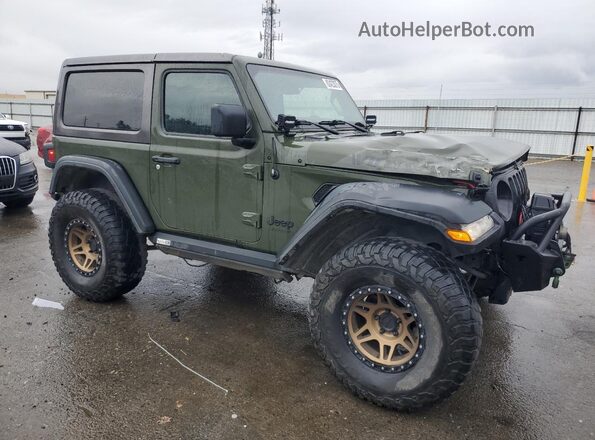 1C4GJXAN2MW574262 2021 JEEP WRANGLER Green Delantero derecho