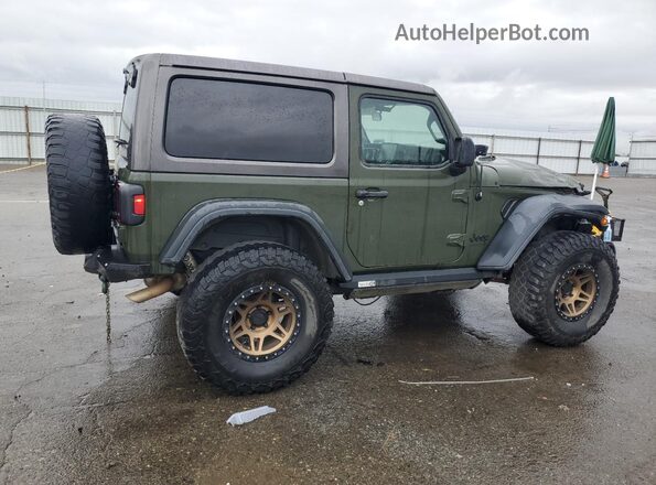 1C4GJXAN2MW574262 2021 JEEP WRANGLER Green Trasero derecho