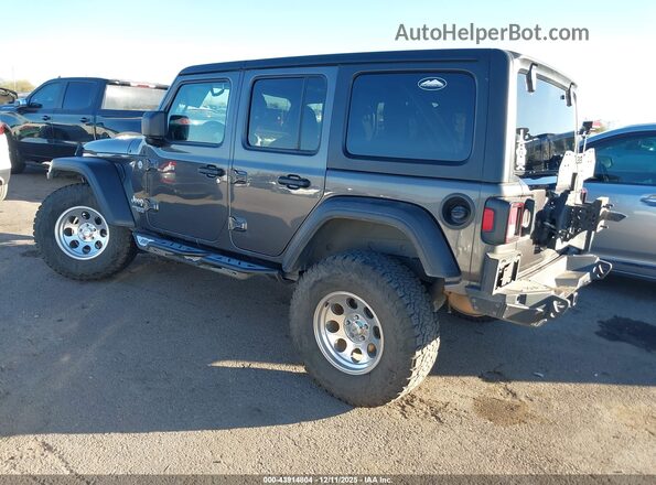 1C4HJXDG9MW654692 2021 JEEP WRANGLER UNLIMITED Gray Tył lewy