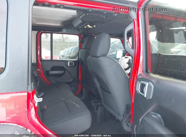 1C4HJXDN0LW123863 2020 JEEP WRANGLER UNLIMITED Red Vista de la etiqueta del VIN