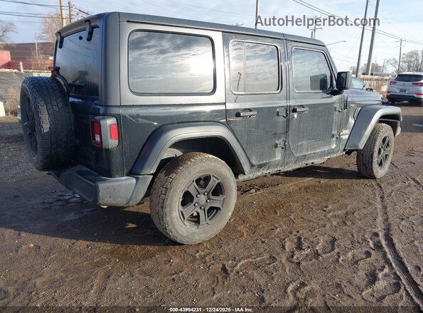 1C4HJXDN4KW593179 2019 JEEP WRANGLER UNLIMITED Черный Задняя правая четверть
