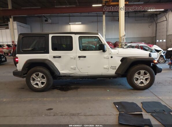 1C4HJXDN4MW591936 2021 JEEP WRANGLER UNLIMITED White Widok wnętrza z tyłu