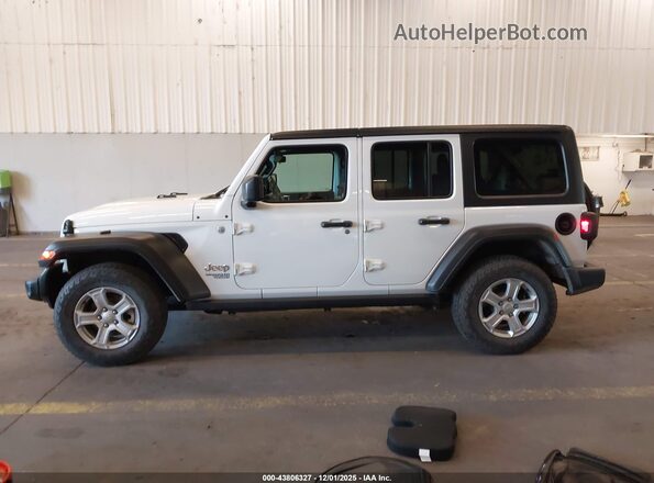 1C4HJXDN4MW591936 2021 JEEP WRANGLER UNLIMITED White Widok wnętrza 360 stopni