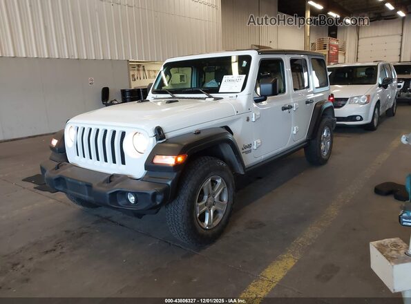 1C4HJXDN4MW591936 2021 JEEP WRANGLER UNLIMITED White Przód lewy