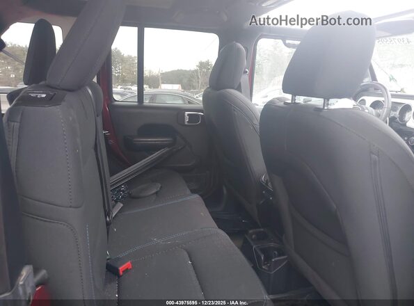 1C4HJXDN4MW723075 2021 JEEP WRANGLER UNLIMITED Maroon Widok naklejki z numerem VIN