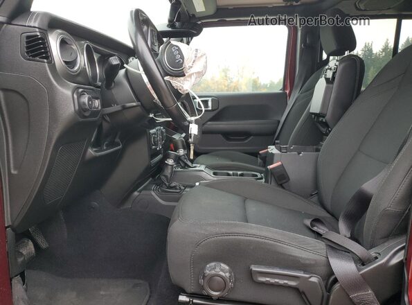 1C4HJXEGXNW185581 2022 JEEP WRANGLER Бордовый Вид салона спереди