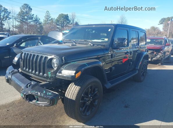 1C4HJXEN4PW593172 2023 JEEP WRANGLER Black წინა მარცხენა ხედი სამი მეოთხედიდან