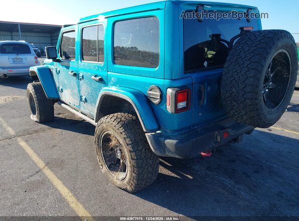 1C4HJXFN0LW134956 2020 JEEP WRANGLER UNLIMITED Teal Tył lewy