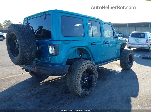 1C4HJXFN0LW134956 2020 JEEP WRANGLER UNLIMITED Teal Tył prawy
