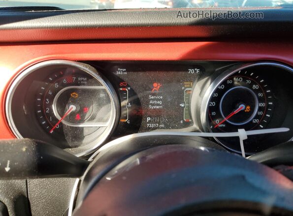 1C4HJXFN9NW245170 2022 JEEP WRANGLER Gray Вид щитка приладів