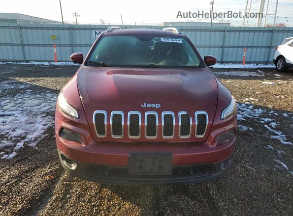 1C4PJLCB2HW549265 2017 JEEP CHEROKEE Red Widok z przodu