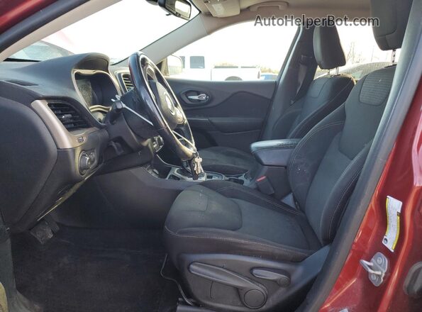 1C4PJLCB2HW549265 2017 JEEP CHEROKEE Red Widok wnętrza z przodu