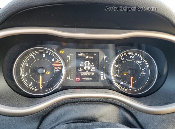 1C4PJLCB2HW549265 2017 JEEP CHEROKEE Red Widok zestawu wskaźników