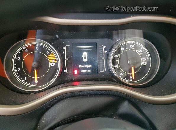 1C4PJLCB3JD518303 2018 JEEP CHEROKEE Brown ხელსაწყოთა პანელის ხედი