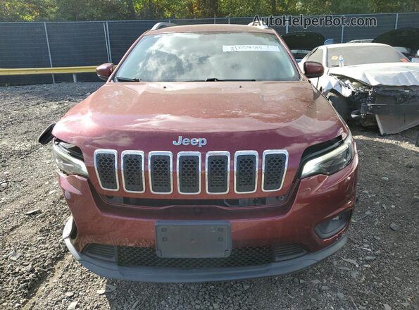 1C4PJLCB3KD160413 2019 JEEP CHEROKEE Темно-бордовый Вид спереди