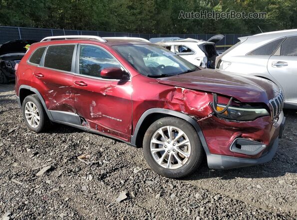 1C4PJLCB3KD160413 2019 JEEP CHEROKEE Темно-бордовый Передняя правая четверть