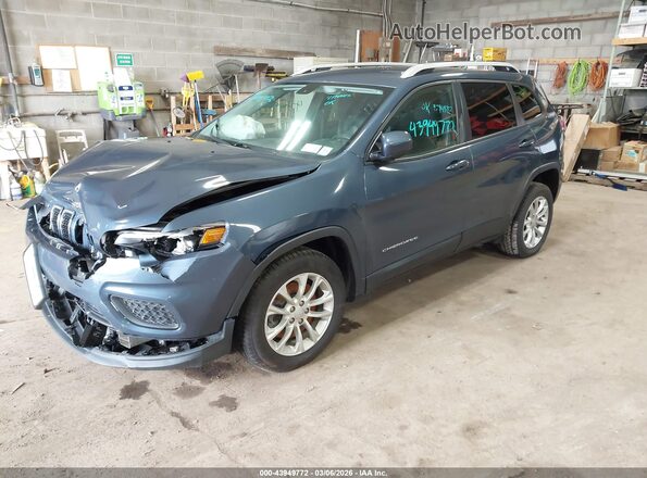 1C4PJLCB3LD543950 2020 JEEP CHEROKEE Navy Առջևի ձախ երեք քառորդ տեսարան