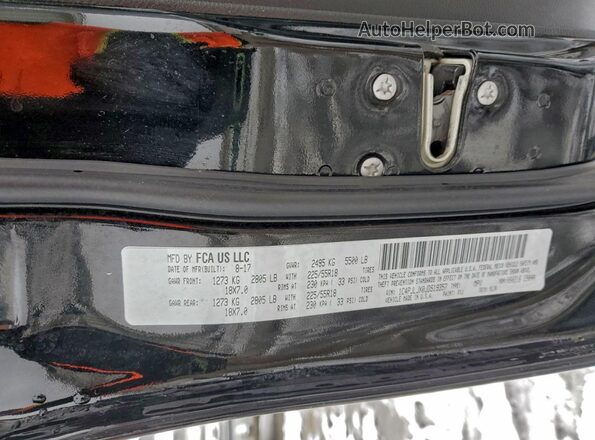 1C4PJLJX0JD519357 2018 JEEP CHEROKEE Black VIN sticker view
