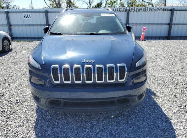 1C4PJLLB8JD573815 2018 JEEP CHEROKEE Blue Front view