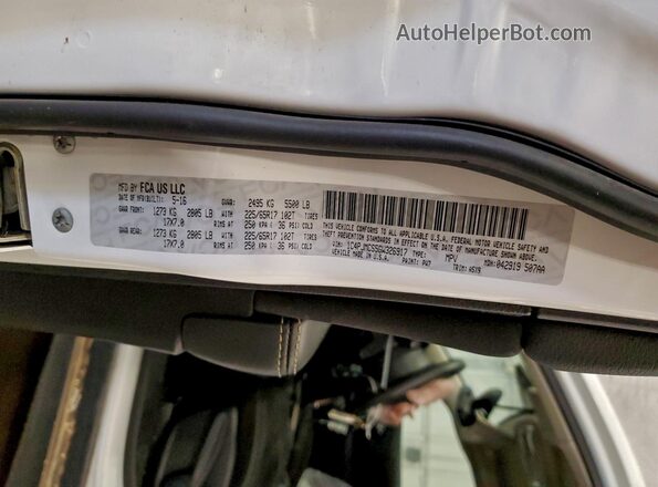 1C4PJMCS5GW326917 2016 JEEP CHEROKEE White სალონის 360-გრადუსიანი ხედი