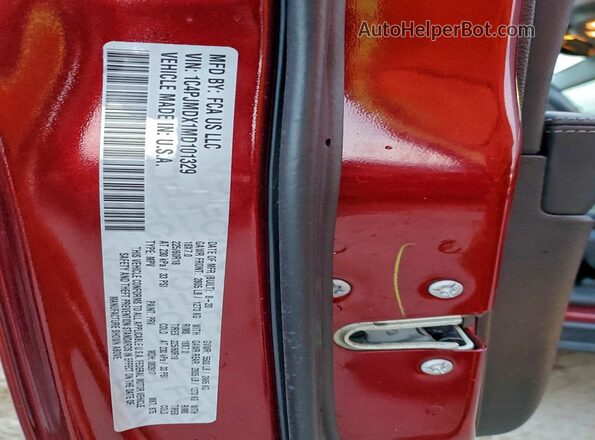 1C4PJMDX1MD101329 2021 JEEP CHEROKEE Red Սալոնի 360 աստիճան տեսք