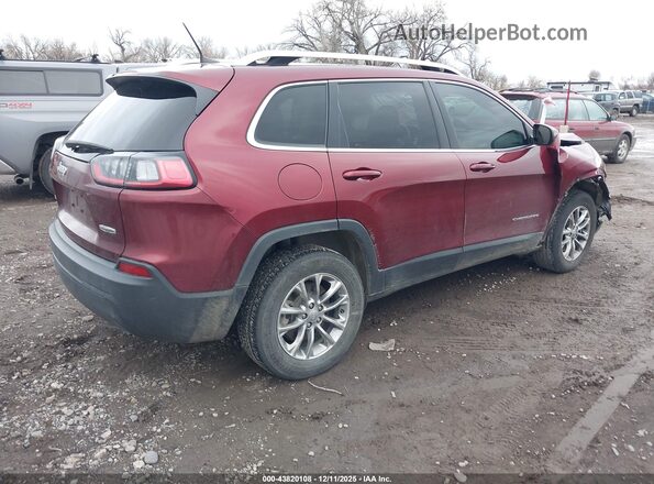 1C4PJMLB9KD182518 2019 JEEP CHEROKEE Темно-бордовый Задняя правая четверть