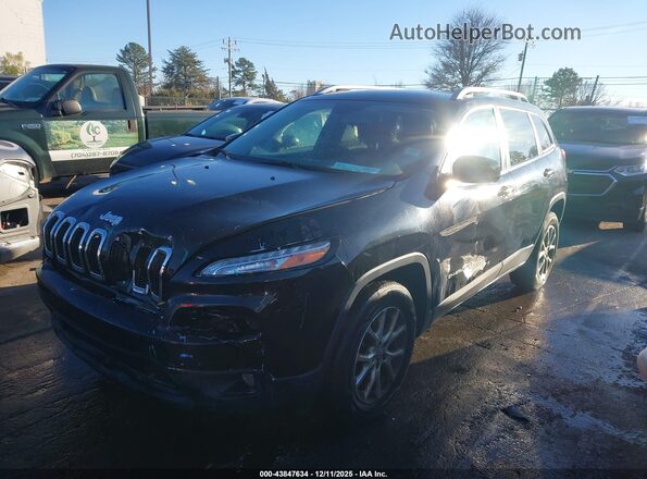1C4PJMLX6JD527076 2018 JEEP CHEROKEE Black Առջևի ձախ երեք քառորդ տեսարան