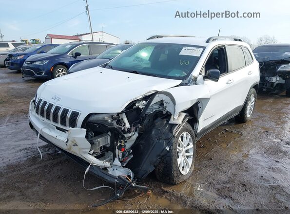 1C4PJMMN2ND541365 2022 JEEP CHEROKEE White წინა მარცხენა ხედი სამი მეოთხედიდან