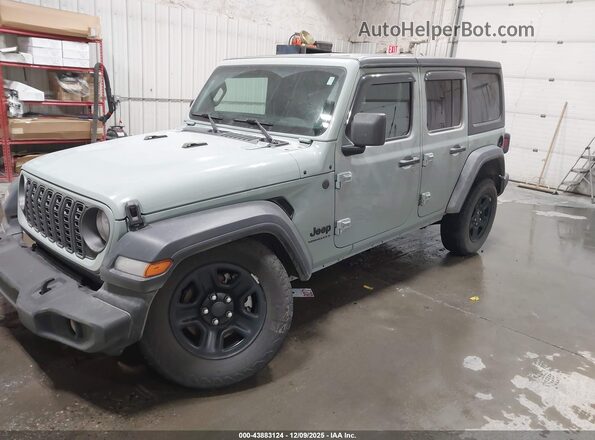 1C4PJXDG0RW313670 2024 JEEP WRANGLER Teal Передня ліва чверть