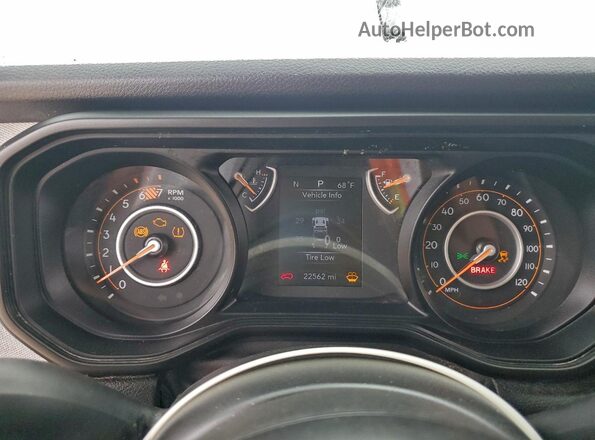 1C4PJXDG9RW210344 2024 JEEP WRANGLER White ხელსაწყოთა პანელის ხედი
