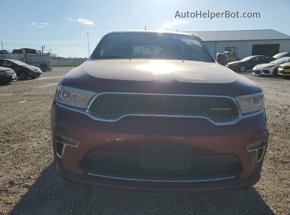 1C4RDJAG6NC187635 2022 DODGE DURANGO Burgundy Front view