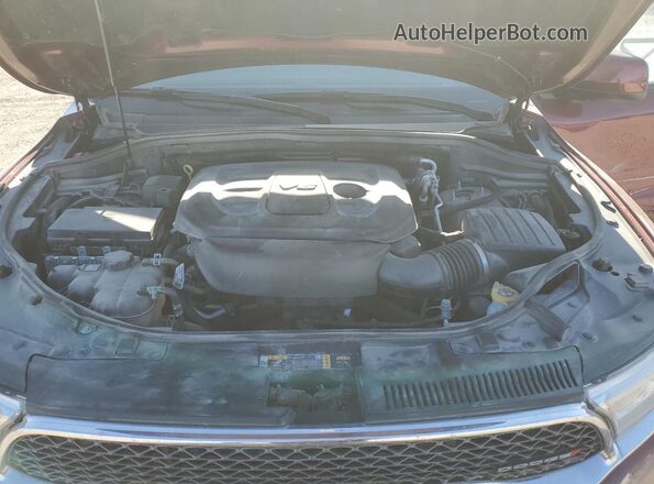 1C4RDJAG6NC187635 2022 DODGE DURANGO Burgundy Engine compartment view