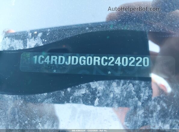 1C4RDJDG0RC240220 2024 DODGE DURANGO White 