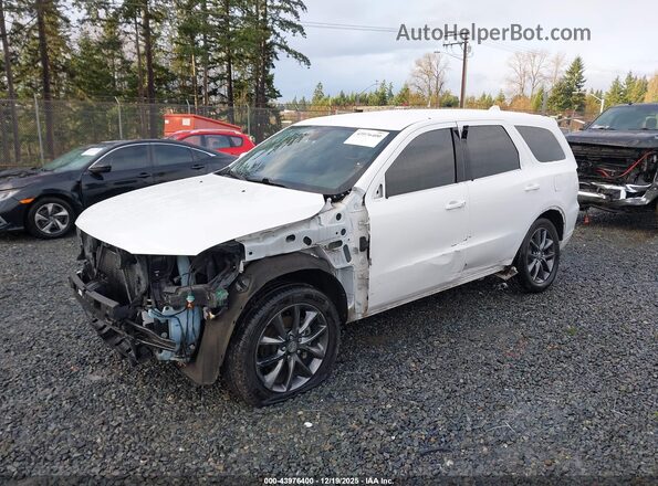 1C4RDJDG4JC290669 2018 DODGE DURANGO White წინა მარცხენა ხედი სამი მეოთხედიდან