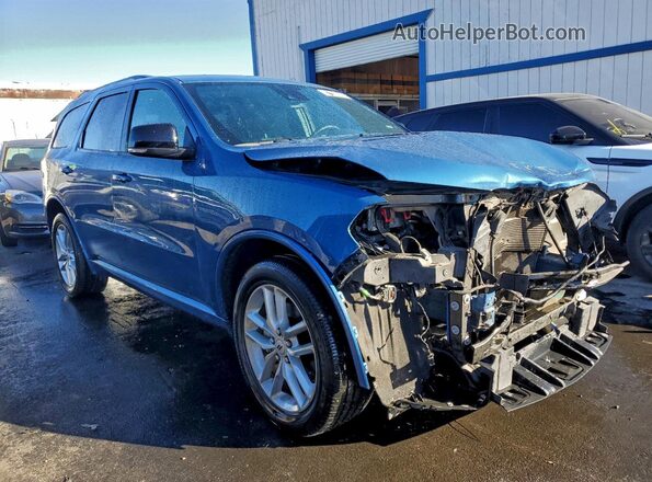 1C4RDJDG4SC517960 2025 DODGE DURANGO Синий Передняя правая четверть