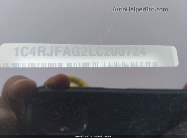 1C4RJFAG2LC200724 2020 JEEP GRAND CHEROKEE Белый Вид подкапотного пространства