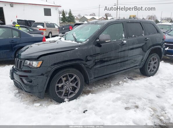 1C4RJFBGXMC622966 2021 JEEP GRAND CHEROKEE Black Vista tres cuartos delantera izquierda