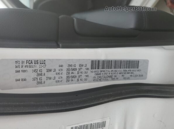 1C4RJFCG6JC240962 2018 JEEP GRAND White Vista del compartimento del motor