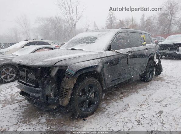 1C4RJKBG2P8710989 2023 JEEP GRAND CHEROKEE L Black Առջևի ձախ երեք քառորդ տեսարան