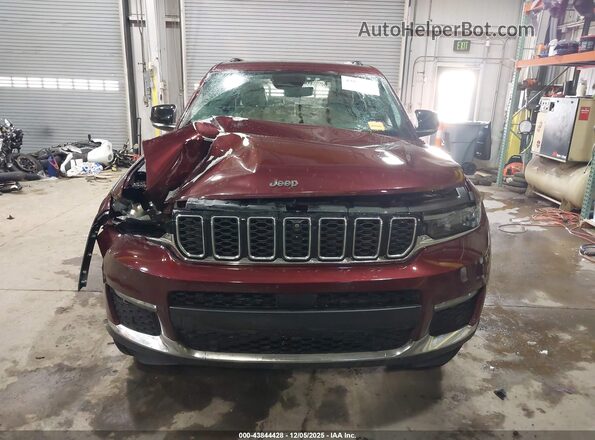 1C4RJKBG5P8854150 2023 JEEP GRAND CHEROKEE L Burgundy ხელსაწყოთა პანელის ხედი