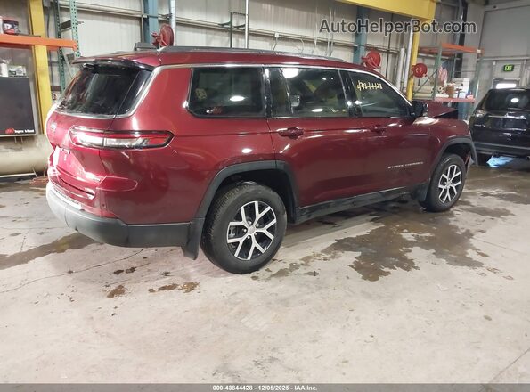 1C4RJKBG5P8854150 2023 JEEP GRAND CHEROKEE L Burgundy უკანა მარჯვენა