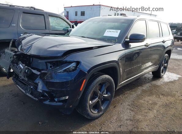 1C4RJKBG6P8762612 2023 JEEP GRAND CHEROKEE L Dark Blue Передняя левая четверть